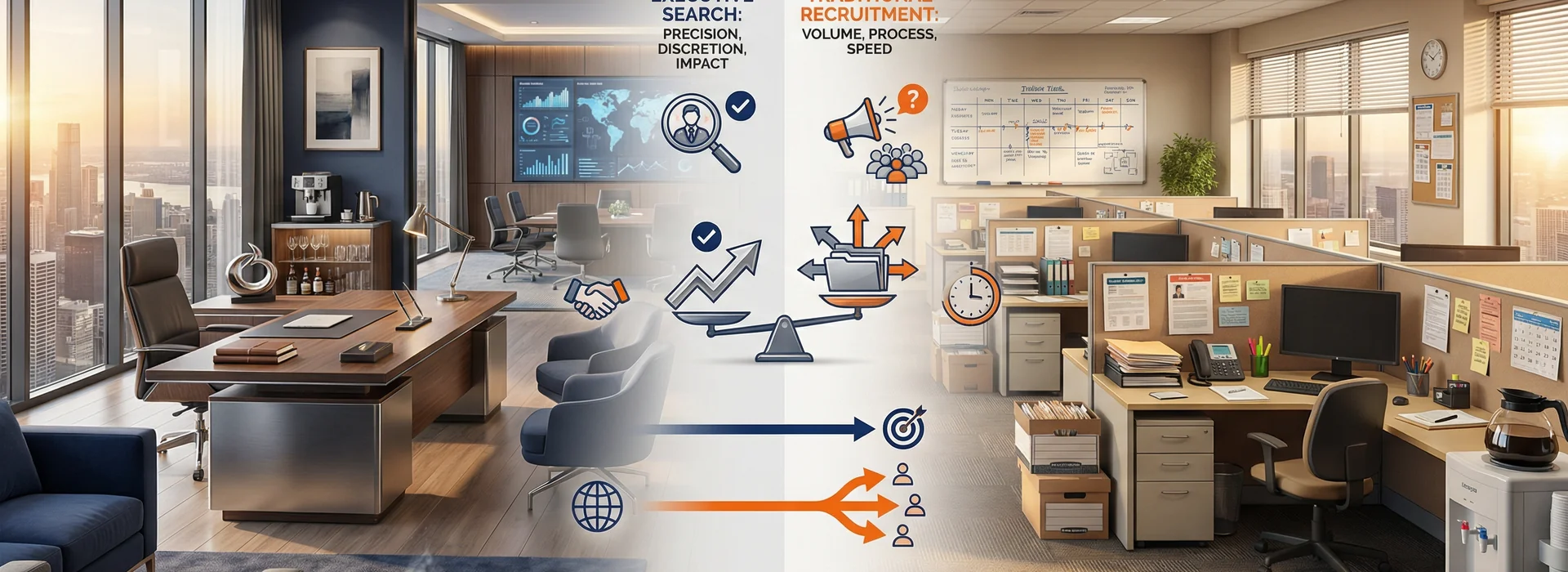 Executive Search vs. Reclutamiento tradicional